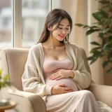30代女性が朝の光の中で女の子の産み分けについて穏やかに考えるシーン｜経産婦が第二子に女の子を希望しているイメージ