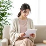 30代女性が婦人科クリニックの待合室で問診票を前に座るシーン｜不妊検査の初診と受診を決めた一歩