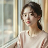 穏やかな表情の女性のイメージ｜育休中のお金について考えるシーン