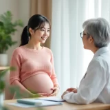 医師に薬の相談をする妊婦さんのイメージ|妊娠中に飲んでいい薬を確認するシーン