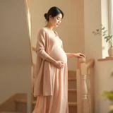 ベッドからゆっくり立ち上がる妊婦さんのイメージ|妊娠中の恥骨痛に気をつけて動くシーン